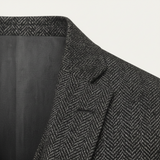The Norwood Men’s Tweed 3 Piece Suit – Slim Fit Herringbone Jacket, Vest & Pants