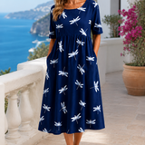 EVELINA-DRAGONFLY MIDI DRESS